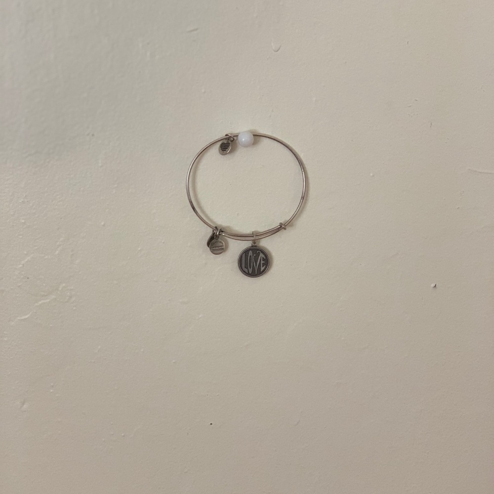 Bundle of 2 silver Earth charm bracelets